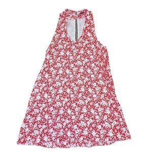 LULU'S Women's Red and White Floral Mini Dress Size Medium